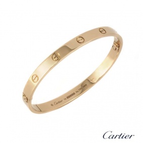 Cartier 18k Rose Gold Love Bracelet Size 19 B6035619